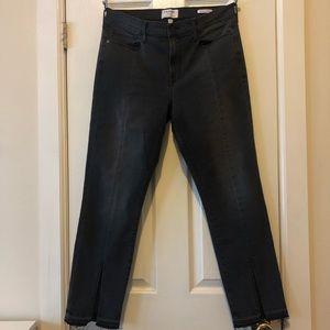 Frame Denim - High Rise Front Split Crop Jean